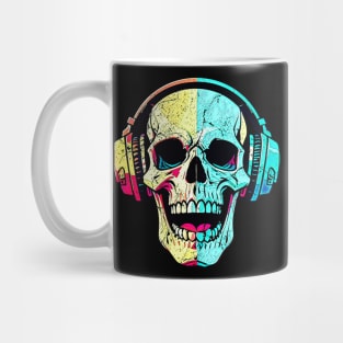 skull and headphones Mug